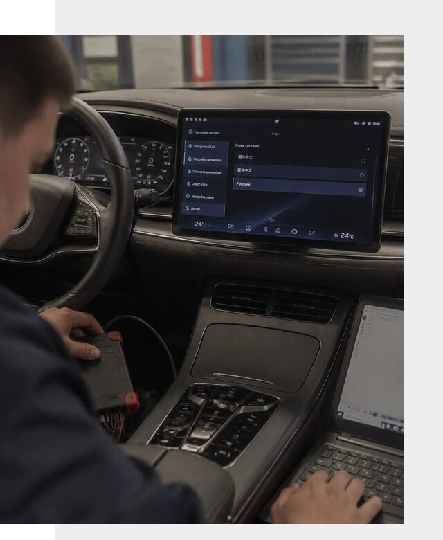 Русификация автомобиля BYD HAN для эксплуатации в Сорочинске